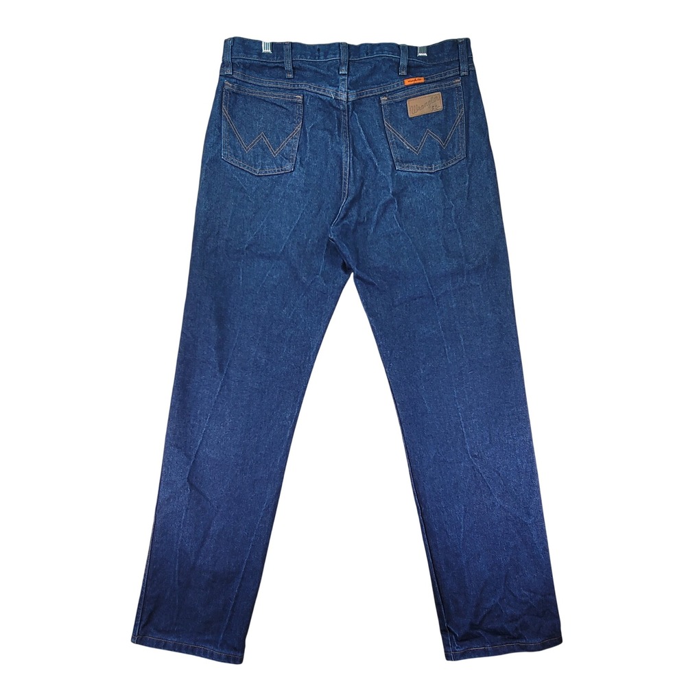 Wrangler Flame Resistant Jeans Men 36x33 Blue Excellent FR13MWZ Workwear